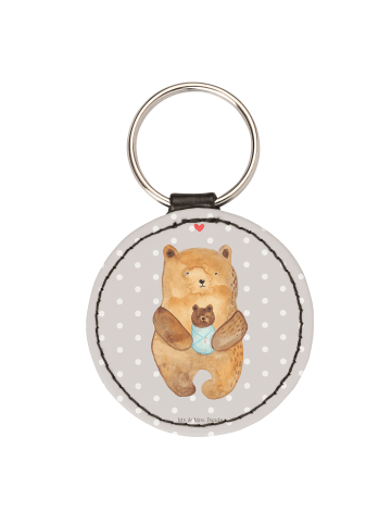 Mr. & Mrs. Panda Anhänger Bär Baby ohne Spruch in Grau Pastell