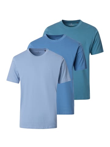 Casa moda T-Shirt Basic in Blau / hellblau / dunkelblau