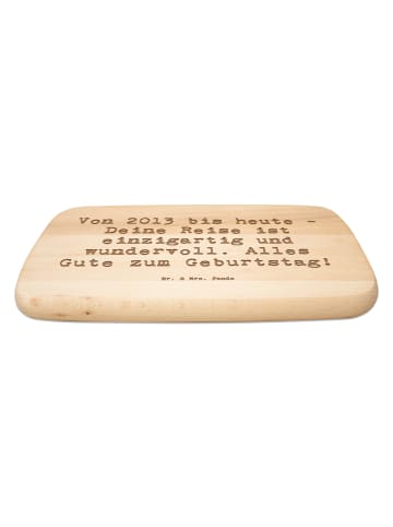 Mr. & Mrs. Panda Schneidebrett Holz Spruch 2013 Geburtstag mit S... in Transparent