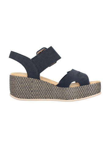 rieker Plateau Sandaletten in Blau