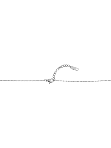 Adeliás Damen Halskette mit Anhänger – Herz aus Edelstahl in silber