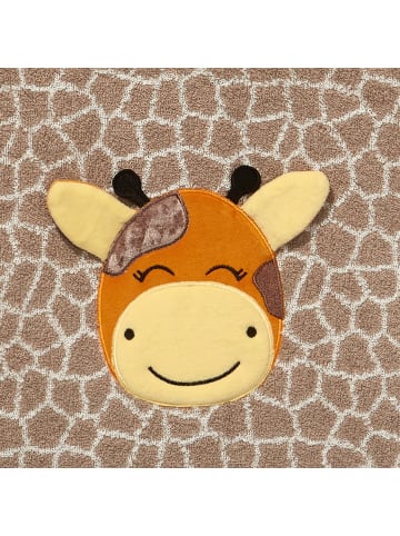 Erwin Müller Frottier Kinder-Poncho mit Kapuze in hellbraun/natur