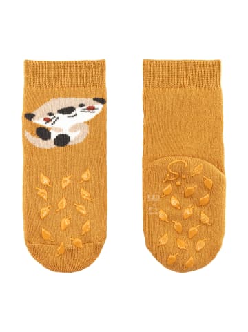 Sterntaler ABS Krabbelsocken 2er-Pack Biber in hellbraun