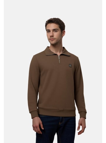 KEY LARGO Sweatshirt 'KLNICK' in braun