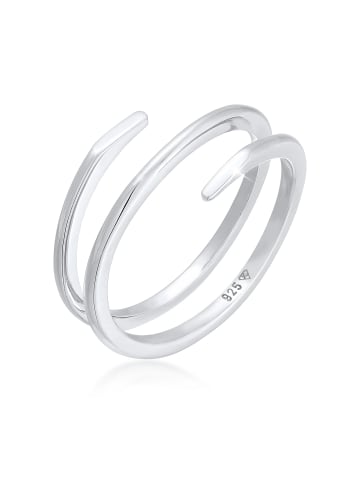 Elli Ring 925 Sterling Silber Geo, Twisted in Silber