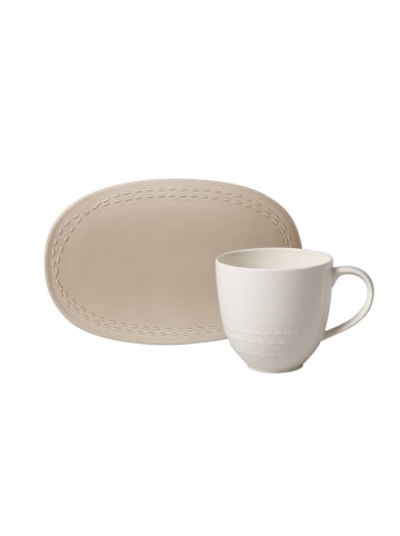 like. by Villeroy & Boch Set, 2-teilig, für 1 Person, almond it's my moment in taupe