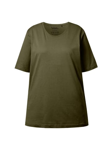 Ulla Popken Shirt in dunkel khaki