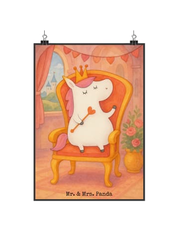 Mr. & Mrs. Panda wanddeko Einhorn Prinzessin Design ohne Spruch in Weiß