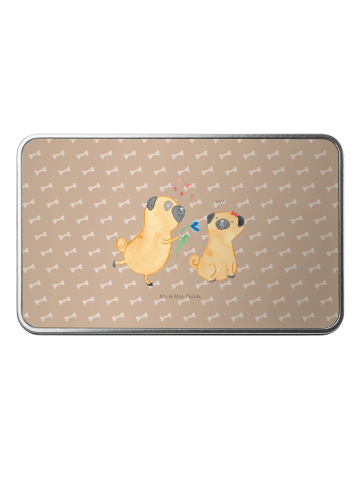 Mr. & Mrs. Panda Blechdose Mops Verliebt ohne Spruch in Hundeglück