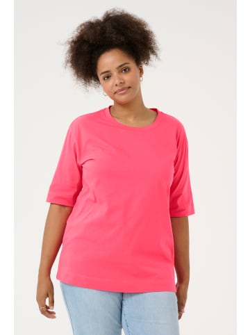 KAFFE curve T-Shirt kurzarm KCmina Loose fit in Raspberry