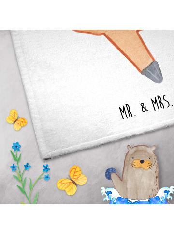 Mr. & Mrs. Panda Handtuch Faultier Zufrieden ohne Spruch in Weiß