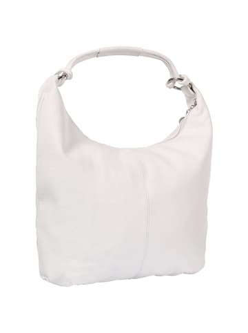 Toscanto Leder Schultertasche Toscanto Tasche weiß ca. 45cm