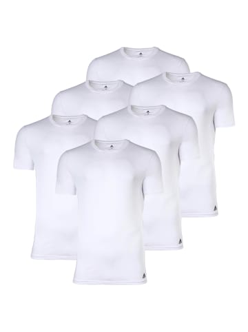 adidas T-Shirt 6er Pack in Weiß