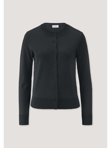 Hessnatur Hessnatur Strickjacke Regular aus reiner Bio-Merinowolle in schwarz