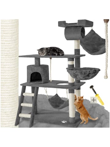 tectake Spiel- und Kuschelparadies für Katzen mit Aussichtsplätzen