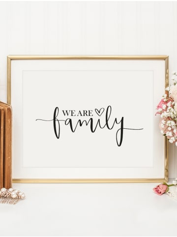 Tales by Jen Poster / Kunstdruck "We are family“ I Ohne Rahmen