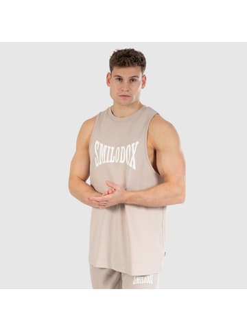 SMILODOX Tank Top Classic Pro in Hellbraun