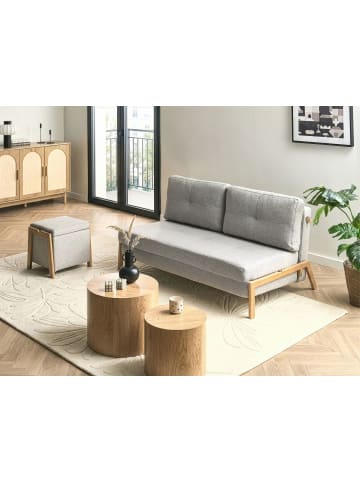 Beliani 2-tlg Sitzgruppe EDLAND in Grau/Braun