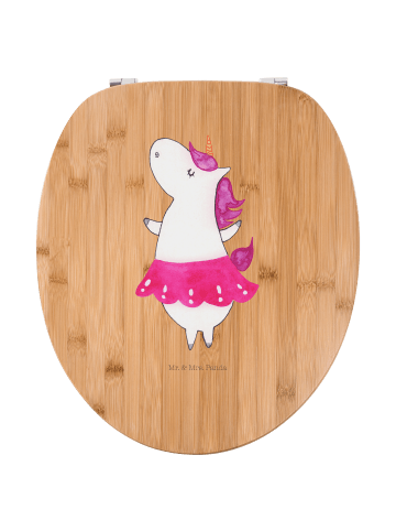 Mr. & Mrs. Panda holz toilettensitz Einhorn Ballerina ohne Spruch in Braun