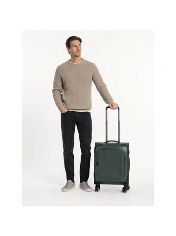 Mandarina Duck Eco Coated 4 Rollen Kabinentrolley S 55 cm in deep green