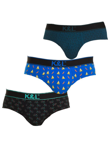 Kisses and Love 3er-Set: Slip in Multicolored