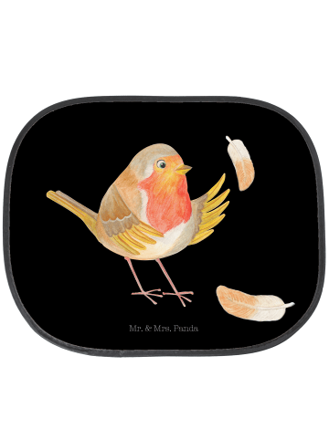 Mr. & Mrs. Panda autofenster sonnenschutz Rotkehlchen Federn ohn... in Schwarz