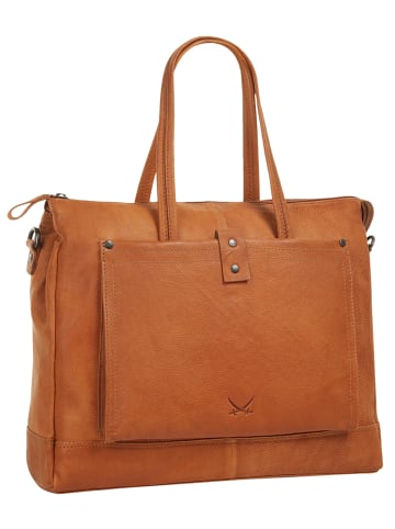 Sansibar Shopper echt Leder in cognac