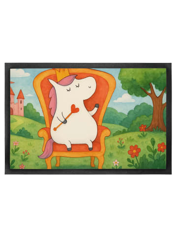 Mr. & Mrs. Panda fußmatte Einhorn Prinzessin Design ohne Spruch in Weiß