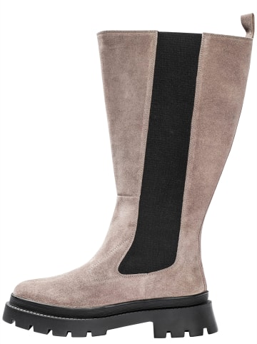 sheego Weitschaftstiefel in taupe