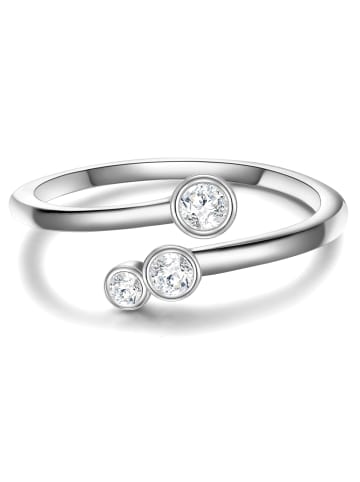 Glanzstücke München Ring Sterling Silber Zirkonia weiß in silber