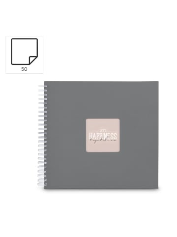 Hama "Fine Art", 36x32 cm, 50 weiße Seiten, Steingrau in Standard