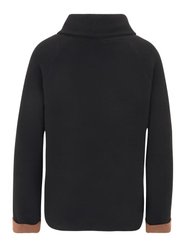 Betty Barclay Sweatshirt mit hohem Kragen in Schwarz/Braun