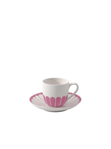 Villeroy & Boch Espressotasse mit Untertasse Fleur Couleur 70 ml in Cassis