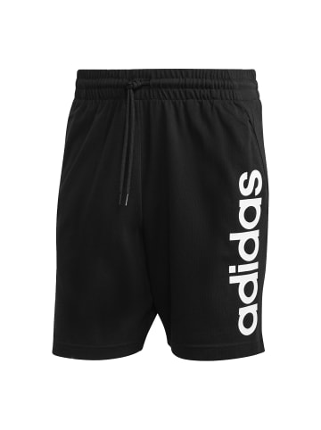 adidas Aeroready Essentials Single Jersey Linear Logo Shorts in Schwarz