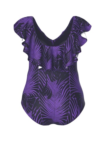 Ulla Popken Badeanzug in violett