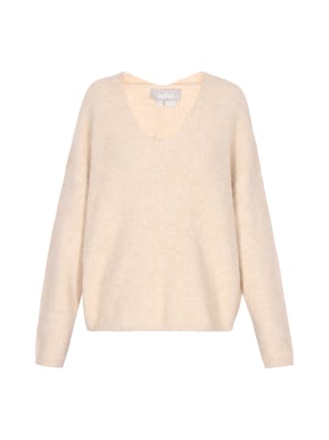 Usha Damen Pullover in Beige Melange