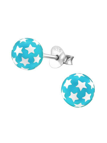 Alexander York Ohrstecker BALL STERNE türkis in 925 Sterling Silber, 2-tlg.