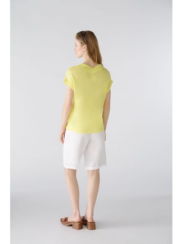 Oui T-Shirt 100% Leinen in yellow