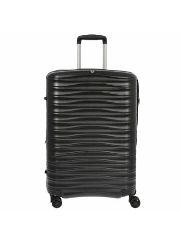 Roncato Wave - 4-Rollen-Trolley M 65 cm erw. in nero