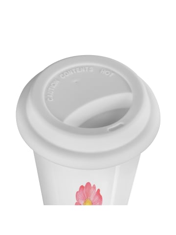 Mr. & Mrs. Panda Kaffeebecher To Go Blume HageRundunge mit Spruch in Weiß