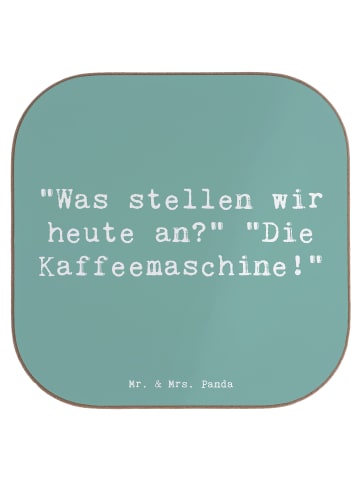 Mr. & Mrs. Panda Untersetzer für Gläser Spruch Freude am Morgen ... in Meeresbrise