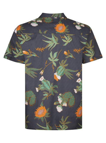 Petrol Industries Shirt in Übergröße mit Allover-Print Nomad in Schwarz