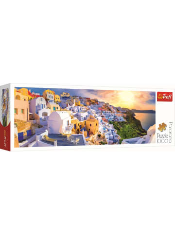 Trefl Puzzle 1000 Panorama Sonnenuntergang in Santorini, Griechenland