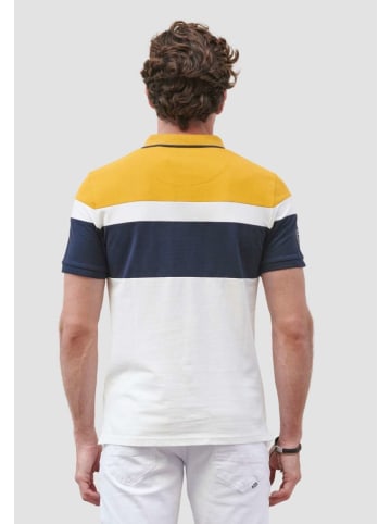 KOROSHI KURZARM POLOSHIRT PIQUE in gelb