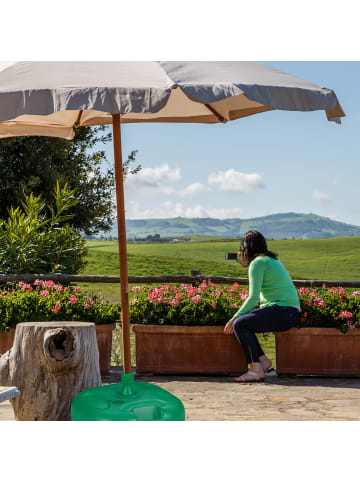 relaxdays Sonnenschirmständer in Grün