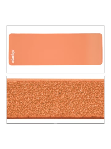 relaxdays Yogamatte in Orange - (B)60 x (H)1 x (T)180 cm