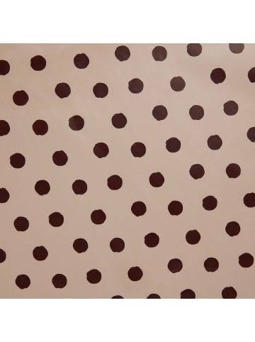 Butlers Wachstischdecke WATERPROOF Punkte in Pink / Braun