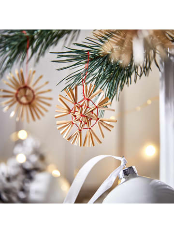 Butlers Strohsterne X-MAS in Beige