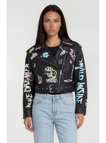 trueprodigy Lederjacke Senra in Schwarz