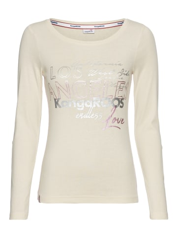Kangaroos Langarmshirt in beige-pink